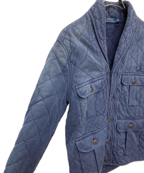 POLO RALPH LAUREN（ポロ・ラルフローレン）POLO RALPH LAUREN (ポロ・ラルフローレン) キルティング テーラードジャケット ネイビー サイズ:Mの古着・服飾アイテム