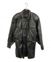 marc buchanan Pelle Pelle（ペレ ペレ マーク ブキャナン）の古着「レザーコート」｜ブラック