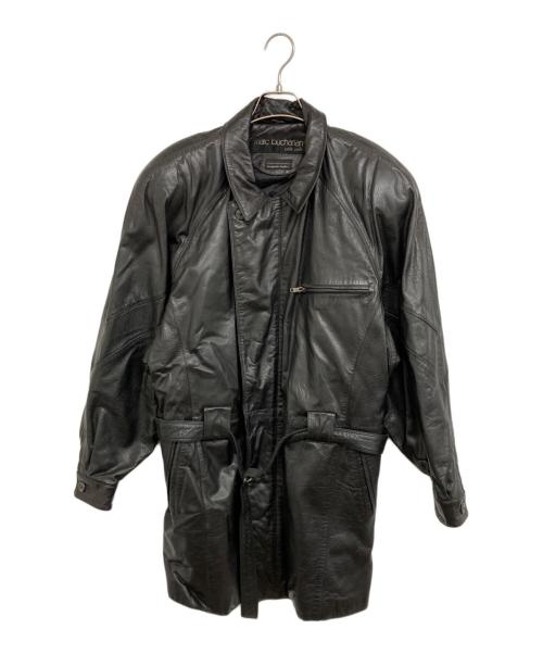 marc buchanan Pelle Pelle（ペレ ペレ マーク ブキャナン）marc buchanan Pelle Pelle (ペレ ペレ マーク ブキャナン) レザーコート ブラック サイズ:表記なしの古着・服飾アイテム