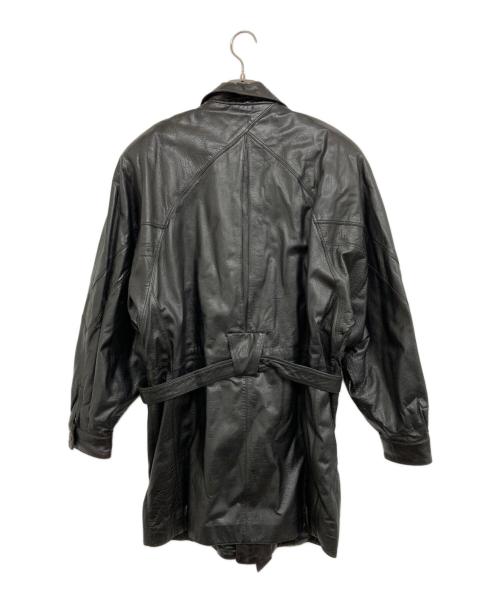 marc buchanan Pelle Pelle（ペレ ペレ マーク ブキャナン）marc buchanan Pelle Pelle (ペレ ペレ マーク ブキャナン) レザーコート ブラック サイズ:表記なしの古着・服飾アイテム