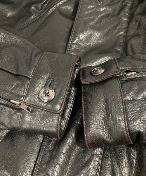 marc buchanan Pelle Pelle（ペレ ペレ マーク ブキャナン）marc buchanan Pelle Pelle (ペレ ペレ マーク ブキャナン) レザーコート ブラック サイズ:表記なしの古着・服飾アイテム