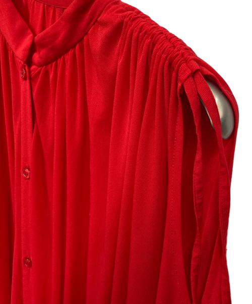 VIVIENNE TAM（ヴィヴィアンタム）VIVIENNE TAM (ヴィヴィアンタム) ロングワンピース レッド サイズ:38の古着・服飾アイテム