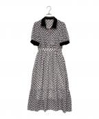 Loulou Willoughbyルルウィルビー）の古着「ロープリングプリントワンピース」｜ホワイト