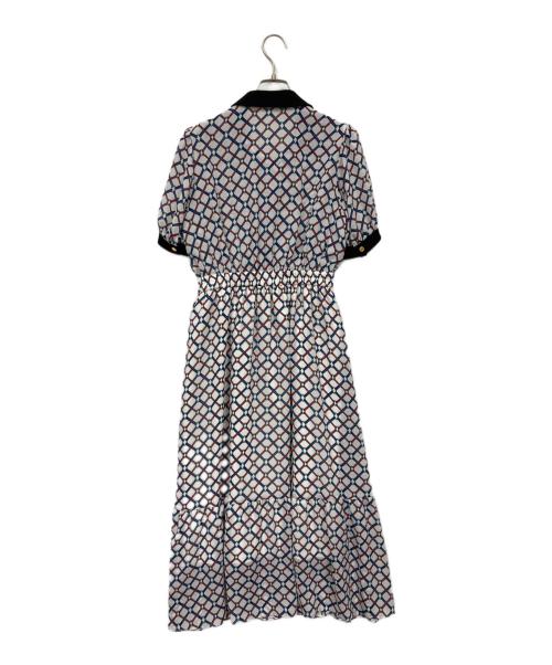 Loulou Willoughby（ルルウィルビー）Loulou Willoughby (ルルウィルビー) ロープリングプリントワンピース ホワイト サイズ:1の古着・服飾アイテム