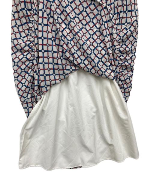 Loulou Willoughby（ルルウィルビー）Loulou Willoughby (ルルウィルビー) ロープリングプリントワンピース ホワイト サイズ:1の古着・服飾アイテム