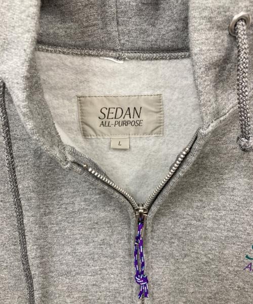SEDAN ALL-PURPOSE（セダンオールパーパス）SEDAN ALL-PURPOSE (セダンオールパーパス) パーカー グレー サイズ:Lの古着・服飾アイテム