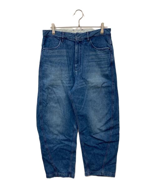 FARAH（ファーラー）FARAH (ファーラー) Curved Wide Pants インディゴ サイズ:W34の古着・服飾アイテム