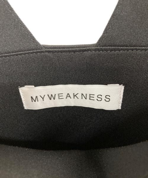 Myweakness（マイウィークネス）MYWEAKNESS (マイウィークネス) Emma Salopette ブラック サイズ:MEDIUMの古着・服飾アイテム