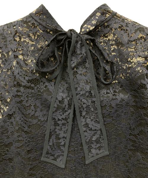 23区（ニジュウサンク）23区 (ニジュウサンク) 【APPLAUDIR】レースコンビ ドレス ネイビー サイズ:44の古着・服飾アイテム