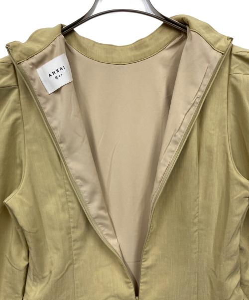 Ameri（アメリ）AMERI (アメリ) WAVE WAIST COCOON DRESS ベージュ サイズ:Sの古着・服飾アイテム