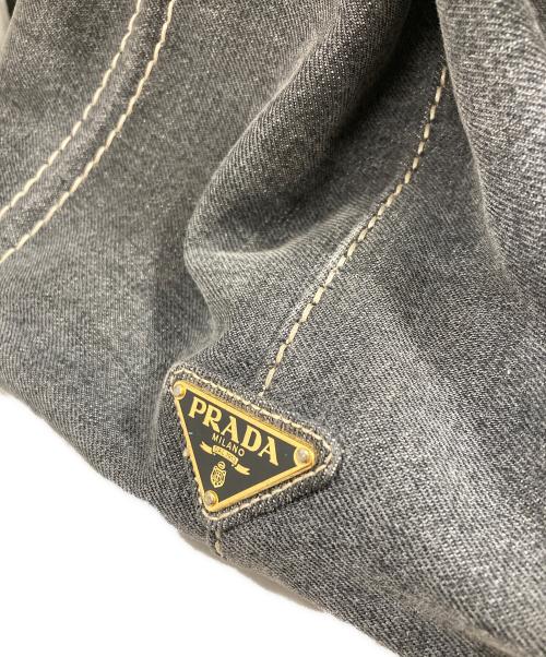 PRADA（プラダ）PRADA (プラダ) カナパ トートバッグ グレー サイズ:実寸サイズにてご確認下さい。の古着・服飾アイテム