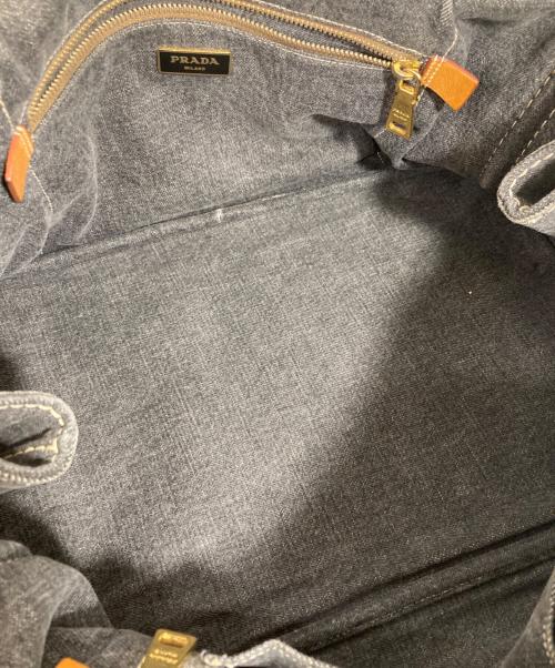 PRADA（プラダ）PRADA (プラダ) カナパ トートバッグ グレー サイズ:実寸サイズにてご確認下さい。の古着・服飾アイテム
