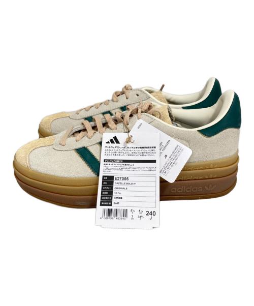 adidas（アディダス）adidas (アディダス) GAZELLE BOLD W ベージュ サイズ:24 未使用品の古着・服飾アイテム