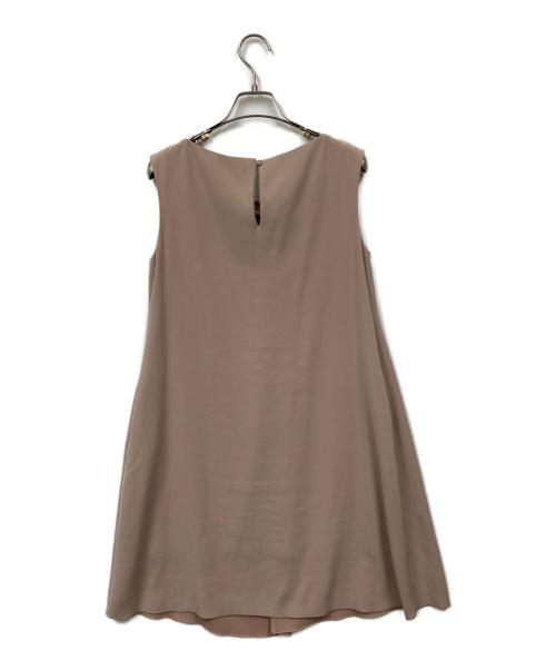 FOXEY NEWYORK（フォクシーニューヨーク）FOXEY NEWYORK (フォクシーニューヨーク) ワンピース ベージュ サイズ:38の古着・服飾アイテム