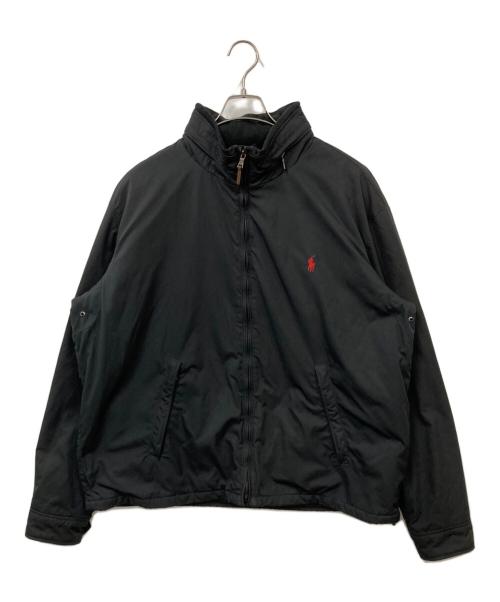 POLO RALPH LAUREN（ポロ・ラルフローレン）POLO RALPH LAUREN (ポロ・ラルフローレン) フード付フリースライナージャケット ブラック サイズ:XXLの古着・服飾アイテム