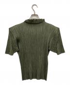 PLEATS PLEASEプリーツプリーズ）の古着「カットソー」｜カーキ