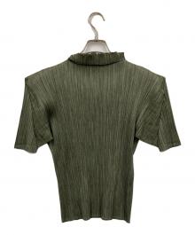 PLEATS PLEASE（プリーツプリーズ）の古着「カットソー」｜カーキ