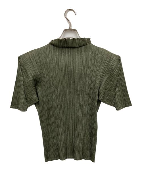 PLEATS PLEASE（プリーツプリーズ）PLEATS PLEASE (プリーツプリーズ) カットソー カーキ サイズ:SIZE 3の古着・服飾アイテム