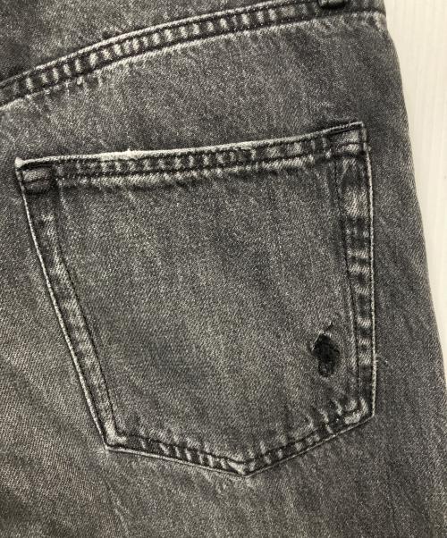 POLO RALPH LAUREN（ポロ・ラルフローレン）POLO RALPH LAUREN (ポロ・ラルフローレン) ハイライズワイドレッグクロップドジーンズ グレー サイズ:27の古着・服飾アイテム