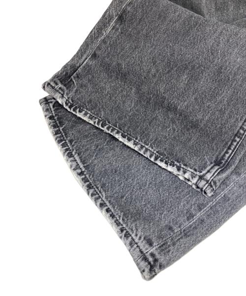 POLO RALPH LAUREN（ポロ・ラルフローレン）POLO RALPH LAUREN (ポロ・ラルフローレン) ハイライズワイドレッグクロップドジーンズ グレー サイズ:27の古着・服飾アイテム