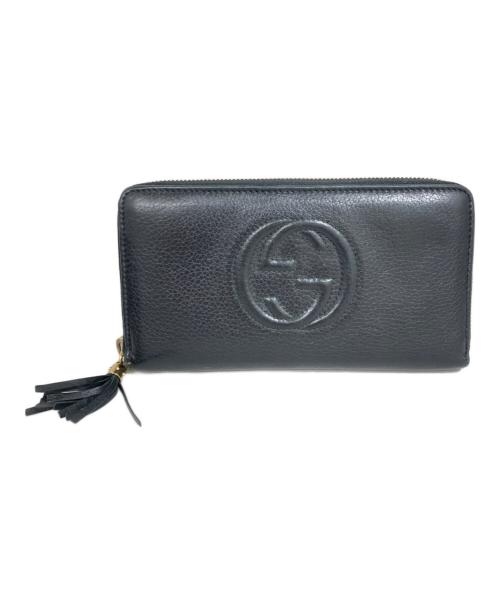 GUCCI（グッチ）GUCCI (グッチ) インターロッキングGラウンドファスナー ブラック サイズ:実寸サイズにてご確認ください。の古着・服飾アイテム
