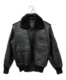 casual leather（カジュアルレザー）の古着「レザージャケット」｜ブラック