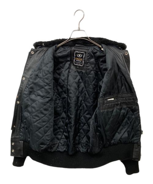 casual leather（カジュアルレザー）casual leather (カジュアルレザー) レザージャケット ブラック サイズ:Lの古着・服飾アイテム