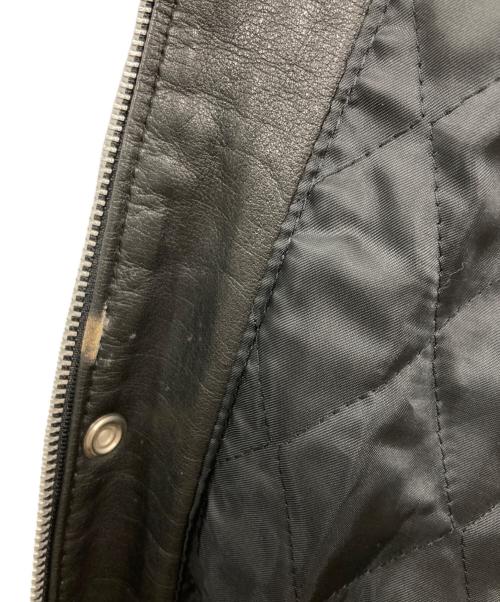 casual leather（カジュアルレザー）casual leather (カジュアルレザー) レザージャケット ブラック サイズ:Lの古着・服飾アイテム
