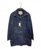 SUGAR CANEシュガーケーン）の古着「ウォバッシュストライプ レイルロードコート」｜ネイビー