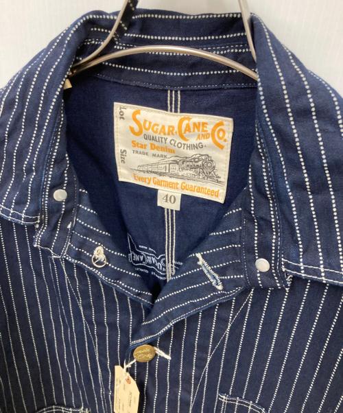 SUGAR CANE（シュガーケーン）SUGAR CANE (シュガーケーン) ウォバッシュストライプ レイルロードコート ネイビー サイズ:40 未使用品の古着・服飾アイテム