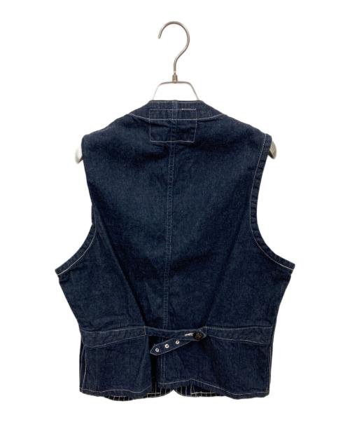 SUGAR CANE（シュガーケーン）SUGAR CANE (シュガーケーン) ウォバッシュストライプ・エンジニアベスト ネイビー サイズ:40の古着・服飾アイテム