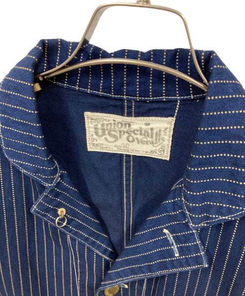 UNION SPECIAL（ユニオンスペシャル）UNION SPECIAL (ユニオンスペシャル) ウォバッシュ ストライプ ジャケット ネイビー サイズ:40の古着・服飾アイテム