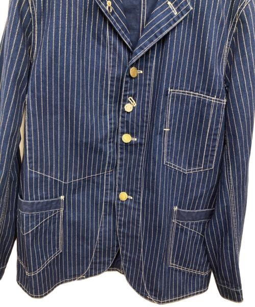 UNION SPECIAL（ユニオンスペシャル）UNION SPECIAL (ユニオンスペシャル) ウォバッシュ ストライプ ジャケット ネイビー サイズ:40の古着・服飾アイテム