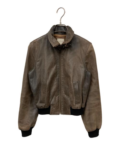 CELINE（セリーヌ）CELINE (セリーヌ) ラムレザージャケット ブラウン サイズ:38の古着・服飾アイテム