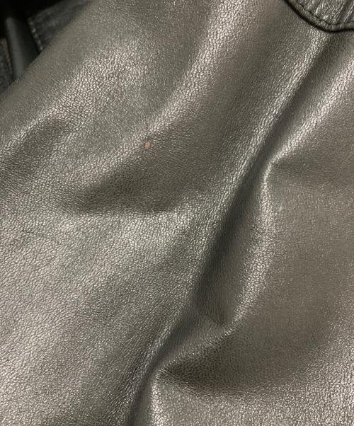 GIANFRANCO FERRE（ジャンフランコフェレ）GIANFRANCO FERRE (ジャンフランコフェレ) レザーコート ブラック サイズ:表記なしの古着・服飾アイテム