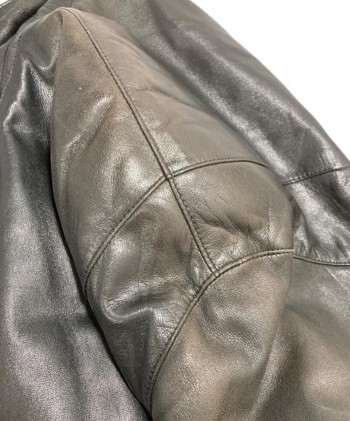 GIANFRANCO FERRE（ジャンフランコフェレ）GIANFRANCO FERRE (ジャンフランコフェレ) レザーコート ブラック サイズ:表記なしの古着・服飾アイテム