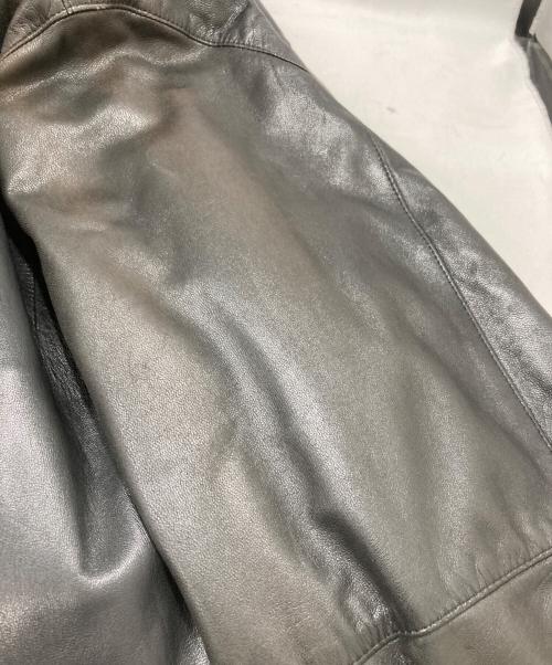 GIANFRANCO FERRE（ジャンフランコフェレ）GIANFRANCO FERRE (ジャンフランコフェレ) レザーコート ブラック サイズ:表記なしの古着・服飾アイテム