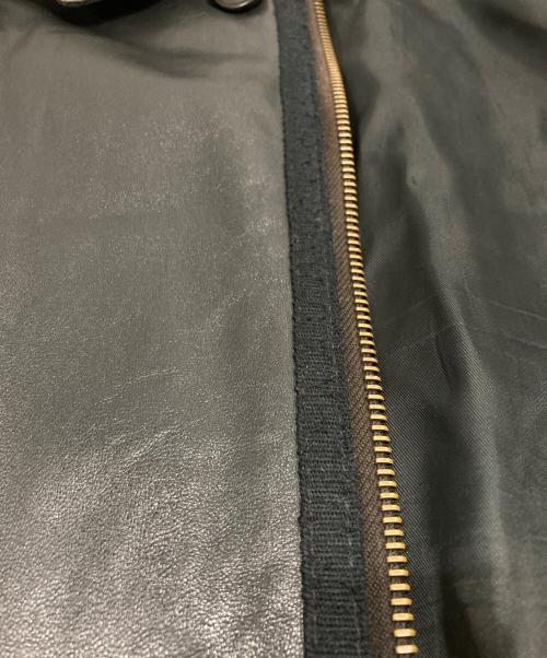 GIANFRANCO FERRE（ジャンフランコフェレ）GIANFRANCO FERRE (ジャンフランコフェレ) レザーコート ブラック サイズ:表記なしの古着・服飾アイテム