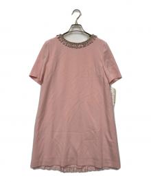 Diagram GRACE CONTINENTAL（ダイアグラム グレースコンチネンタル）の古着「装飾ワンピース」｜ピンク