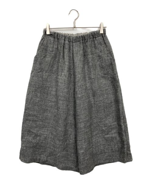 中川政七商店（ナカガワマサシチショウテン）中川政七商店 (ナカガワマサシチショウテン) ウール麻ツイードゆったりパンツ グレー サイズ:-の古着・服飾アイテム