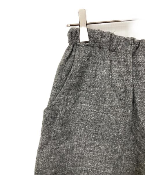 中川政七商店（ナカガワマサシチショウテン）中川政七商店 (ナカガワマサシチショウテン) ウール麻ツイードゆったりパンツ グレー サイズ:-の古着・服飾アイテム