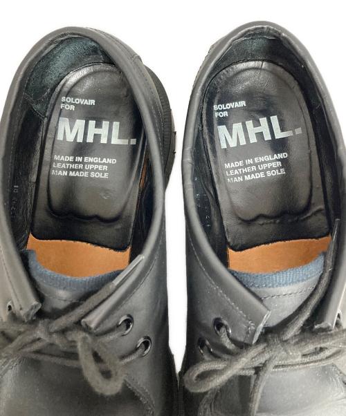 MHL（エムエイチエル）MHL (エムエイチエル) SOLOVAIR (ソロヴェアー) レザーシューズ ブラック サイズ:SIZE 9の古着・服飾アイテム