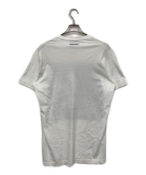 DSQUARED2（ディースクエアード）DSQUARED2 (ディースクエアード) Tシャツ ホワイト サイズ:Mの古着・服飾アイテム