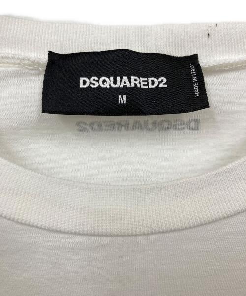 DSQUARED2（ディースクエアード）DSQUARED2 (ディースクエアード) Tシャツ ホワイト サイズ:Mの古着・服飾アイテム