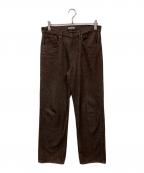 AURALEEオーラリー）の古着「HARD TWIST DENIM 5P PANTS」｜ブラウン