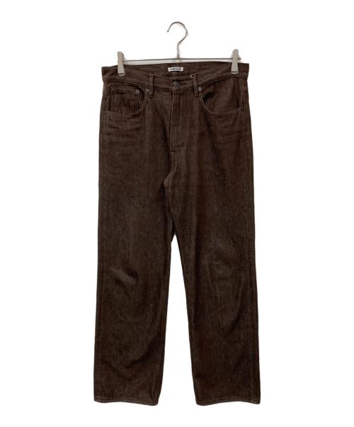 AURALEE（オーラリー）AURALEE (オーラリー) HARD TWIST DENIM 5P PANTS ブラウン サイズ:W30の古着・服飾アイテム