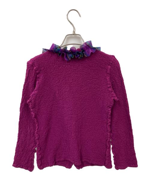 me ISSEY MIYAKE（ミーイッセイ ミヤケ）me ISSEY MIYAKE (ミーイッセイ ミヤケ) カーディガン パープル サイズ:表記なしの古着・服飾アイテム