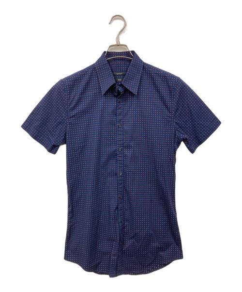 GUCCI（グッチ）GUCCI (グッチ) 半袖シャツ ネイビー サイズ:38の古着・服飾アイテム