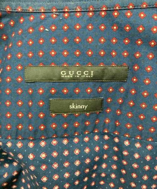 GUCCI（グッチ）GUCCI (グッチ) 半袖シャツ ネイビー サイズ:38の古着・服飾アイテム