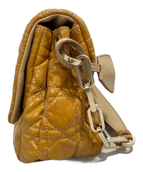 Christian Dior（クリスチャン ディオール）Christian Dior (クリスチャン ディオール) カナージュニューロックショルダーバッグ イエローの古着・服飾アイテム